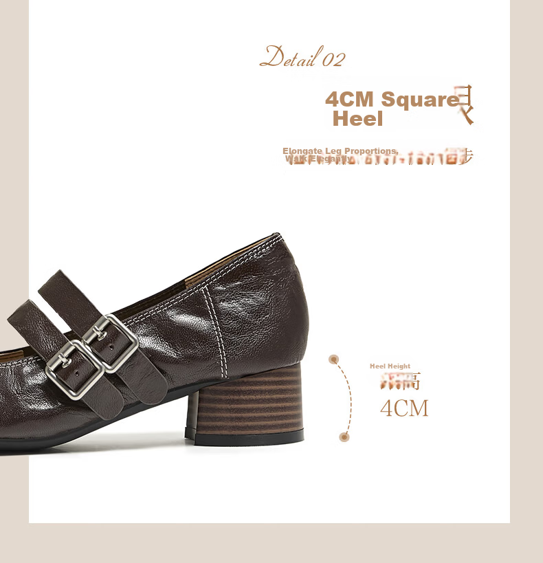 BASTO Caramel Hazelnut 26 Autumn French Style Ultra Soft Lambskin Ballet Mary Jane Flats for Women 28