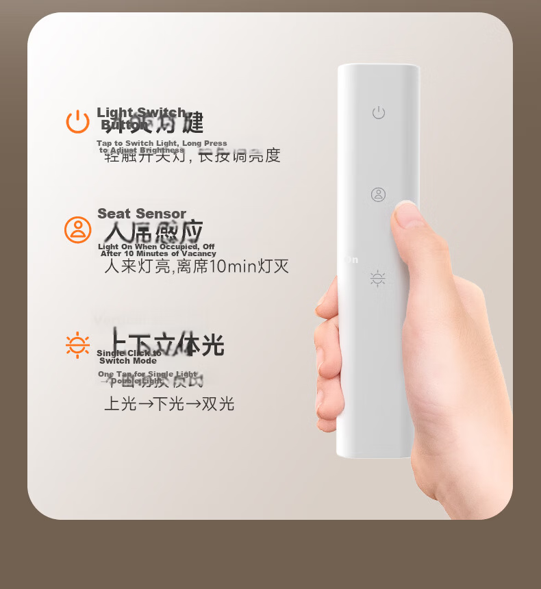 Haishibao Desktop Road Lamp Children's Eye Protection Study Anti-Blue Light Full Spectrum LED Desk Lamp I01-45W-R 33