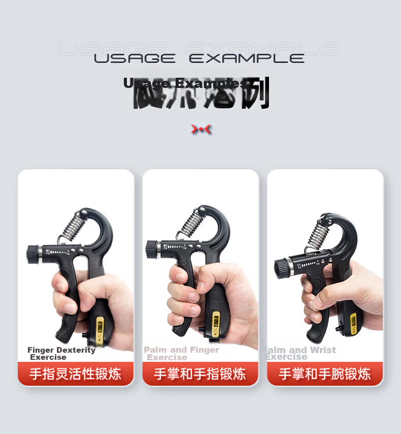 LI-NING Adjustable Hand Grip Strengthener Wrist Rehabilitation Ball for Men Children's Arm Training Fitness Equipment 25
