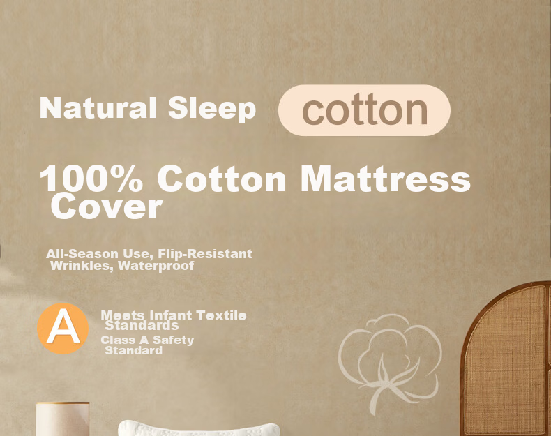 Boyang Home Textile 100% Xinjiang Cotton Mattress Pad Quilt All Cotton Washable Mattress Cover Shaojin Fitted Sheet Style 180*200cm 1