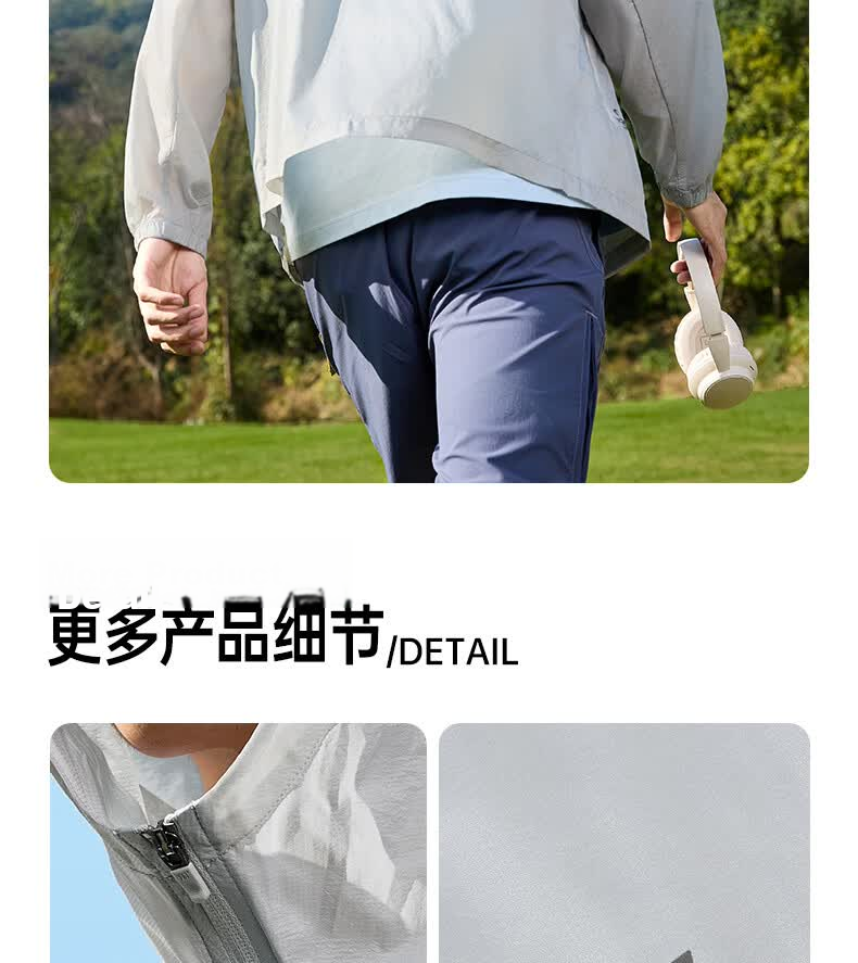 361° Men's Sunscreen Jacket Spring Summer UPF50+ UV Protection Sports Outdoor Cooling Heat Shield Jacket 652624603H-1 14