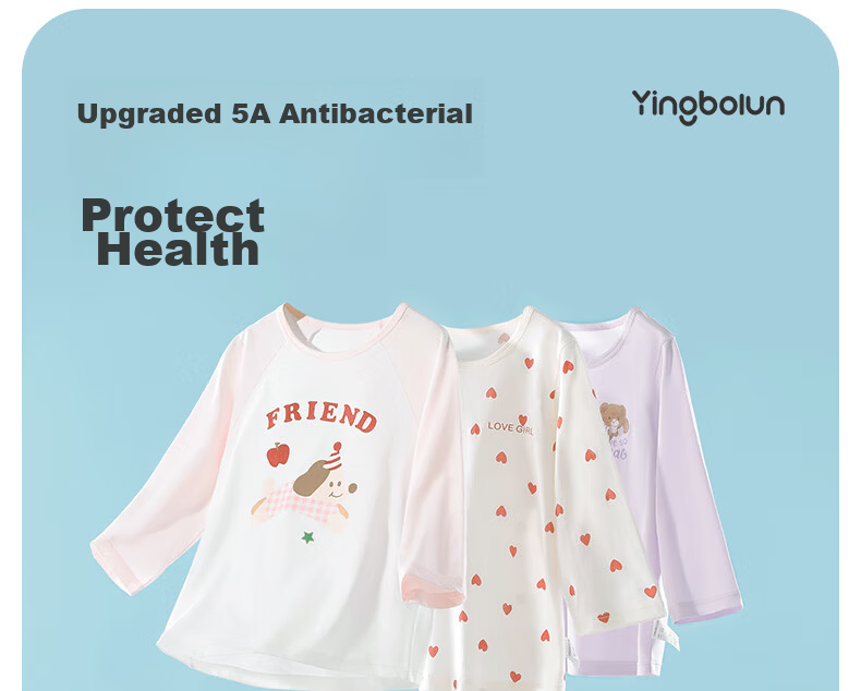 YING BO LUN Girls' Pajamas, Spring And Summer Thin Style, Children's Home Wear, Girls' Summer Air Conditioning Clothes, 20892 Light Pink, Size 160 8