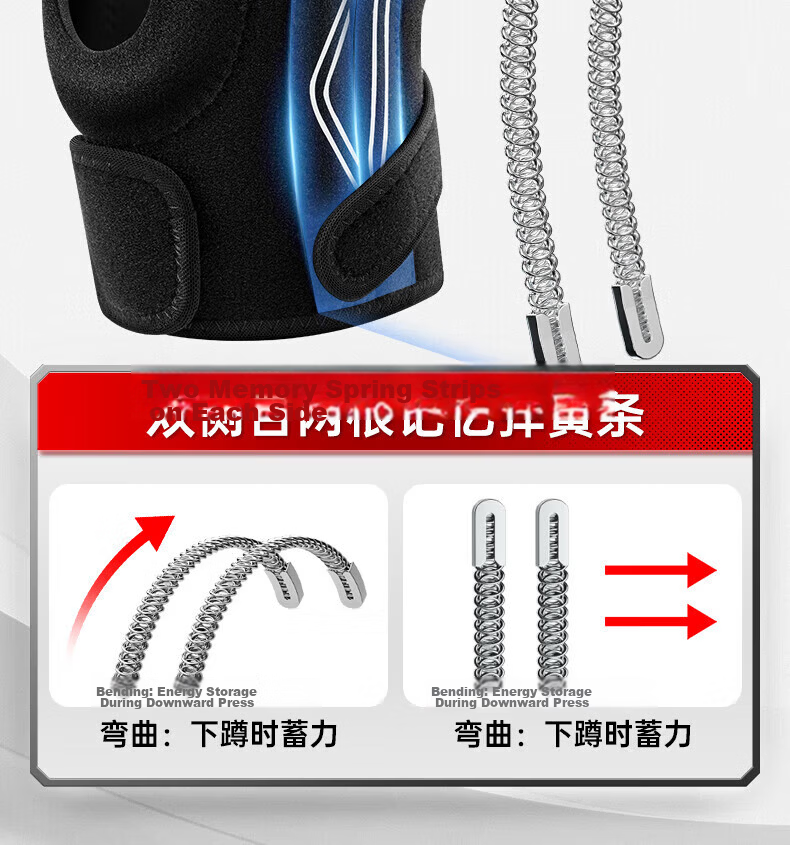 Li-Ning Knee Brace for Meniscus Injury, Sports Synovitis, Joint Ligament Effusion, Specialized Patellar Support for Hiking, Basketball, Badminton, And Running 2