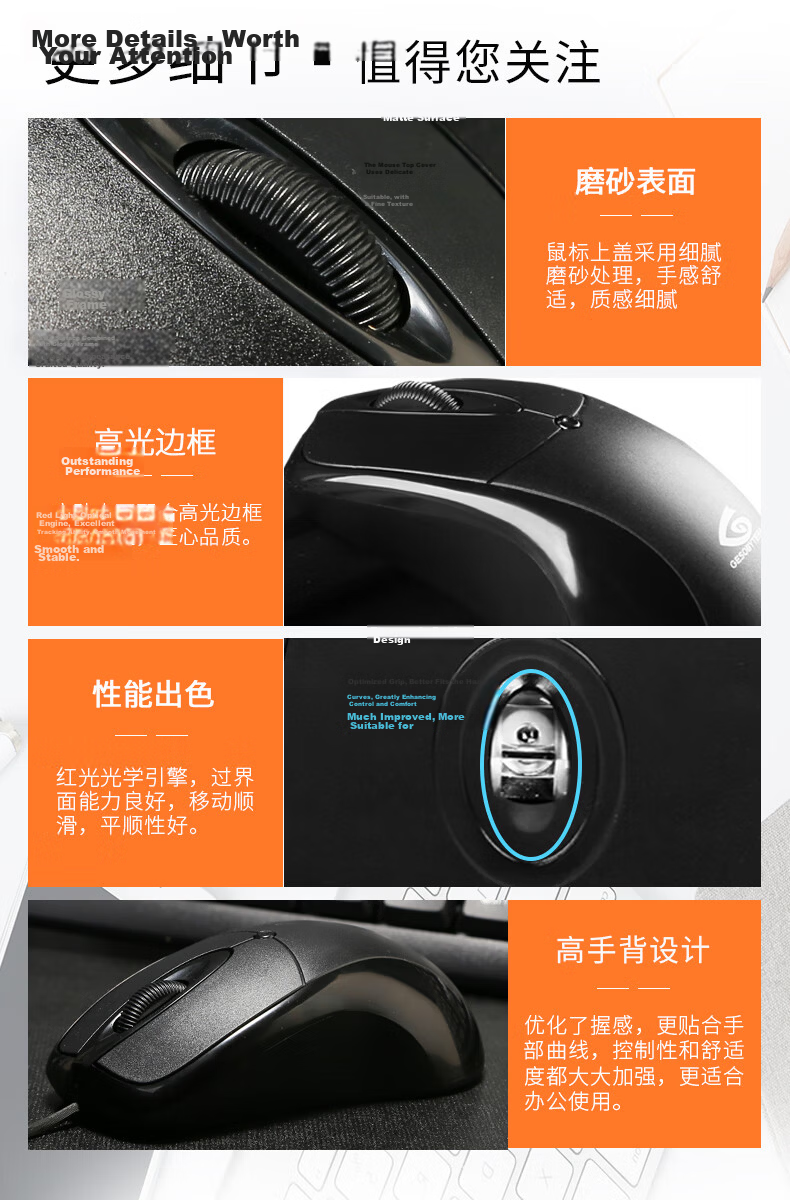 GESOBYTE KM810PP Dual PS2 Interface Wired Keyboard and Mouse Combo Spill-Resistant Office PS2 Round Port Keyboard and Mouse Black 10