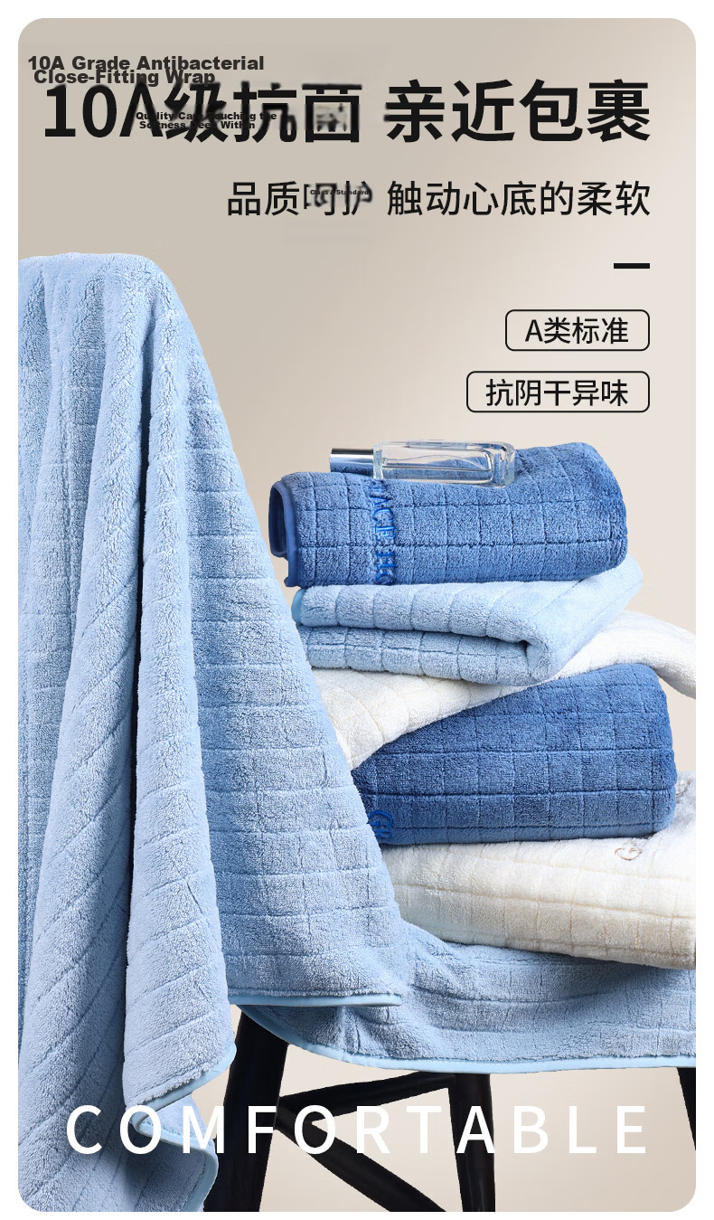 Grace Towel Gift Box, Class A Pure Cotton Face Towels for Adults, Soft 3-Pack Gift Set, Company Employee Benefits 1