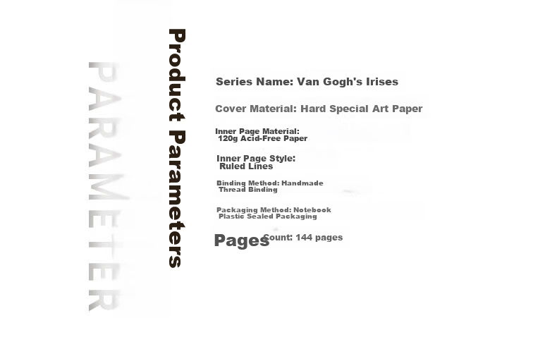 Paperblanks Premium Notebook Van Gogh Irises High-Quality Journal Gift for Students and Teachers Elegant Diary 10