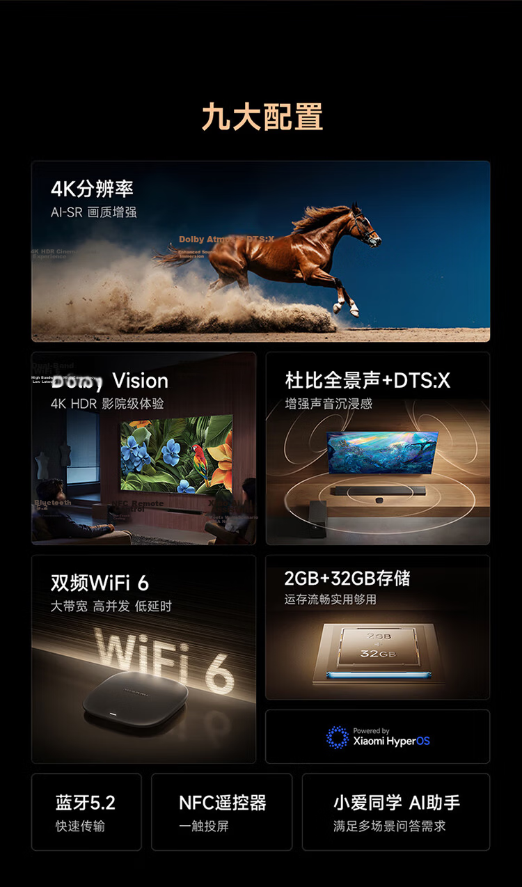 MI Piaopiao 4K High-Definition Screen Mirroring Device, True 4K Ultra-High Definition, High-Speed 5G Bandwidth, Multi-Device Connection, Enterprise Screen Mirroring Device 2