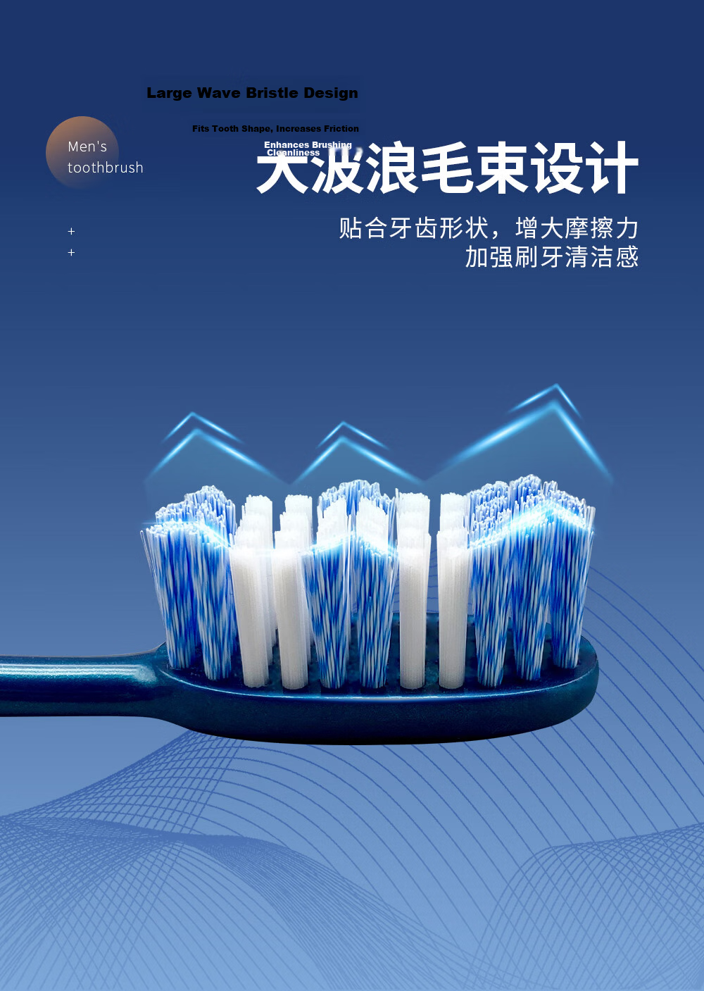 Frog Imported Magic Twist Medium Hard Bristle Toothbrush 3-Pack Anti-Smoke Tea Stain Gum Care for Adults Unisex 6