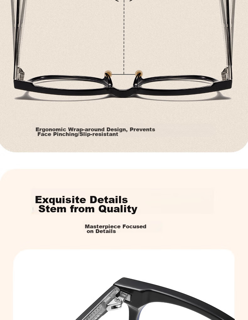 Cuntiandaofu Blue Light Blocking Glasses, Myopia Glasses, Anti-Radiation Glasses, Large Frame Slimming High-Definition Glasses for Men And Women, Glossy Black Frame, -1.00 Diopter 13