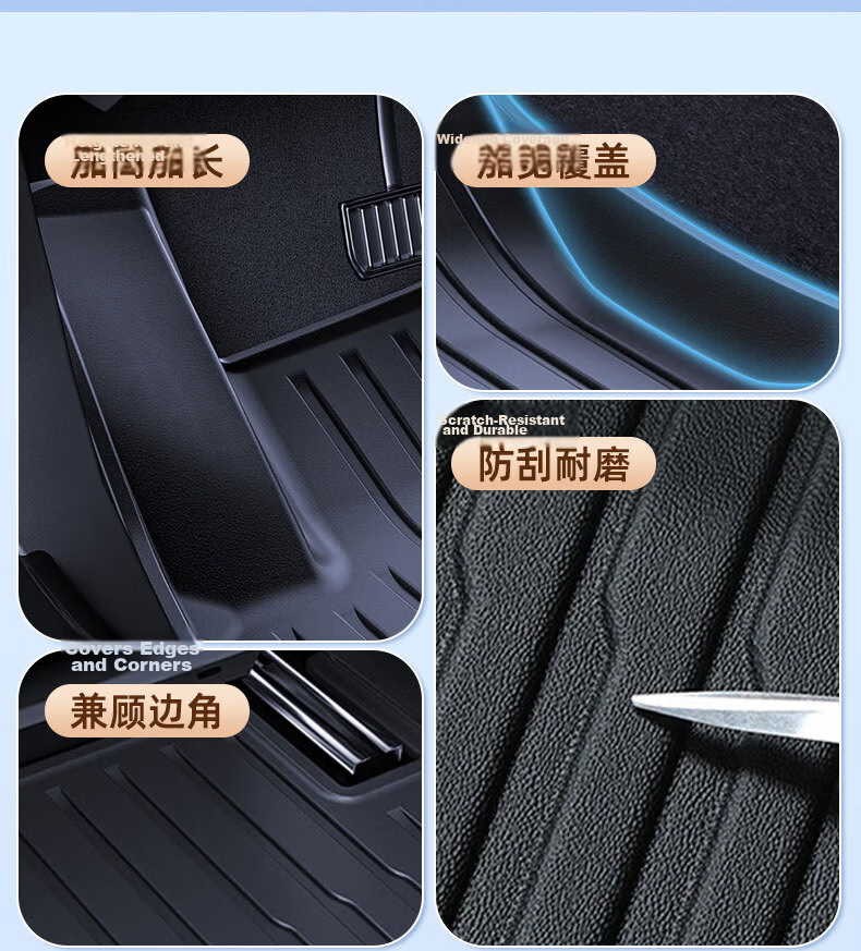 Buleishen TPE Car Floor Mats Specifically for Geely Dihao 2018-2021 Models [Champion Recommended] 5
