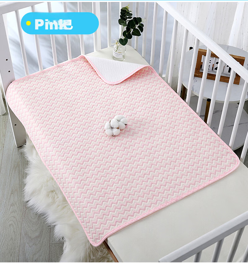 Fumantu Adult Incontinence Pad, Elderly Care Mat, Waterproof Washable Menstrual Pad, Blue Plaid (Single Pack), 2*1.5 Meters 10