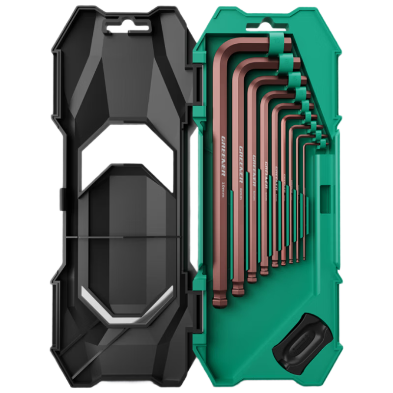 GREENER Hex Key Wrench Set, Hex Screwdriver, Hex Key, Hexagonal Inner Hexagon Rainbow Extended