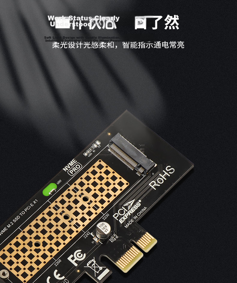 JEYI PCIe to M.2 Dual Slot Expansion Card 258Gbps High-Speed NVMe Adapter X8/X16 Compatible PCIe 5.0/4.0/3.0/2.0 with Powerful Cooler 7