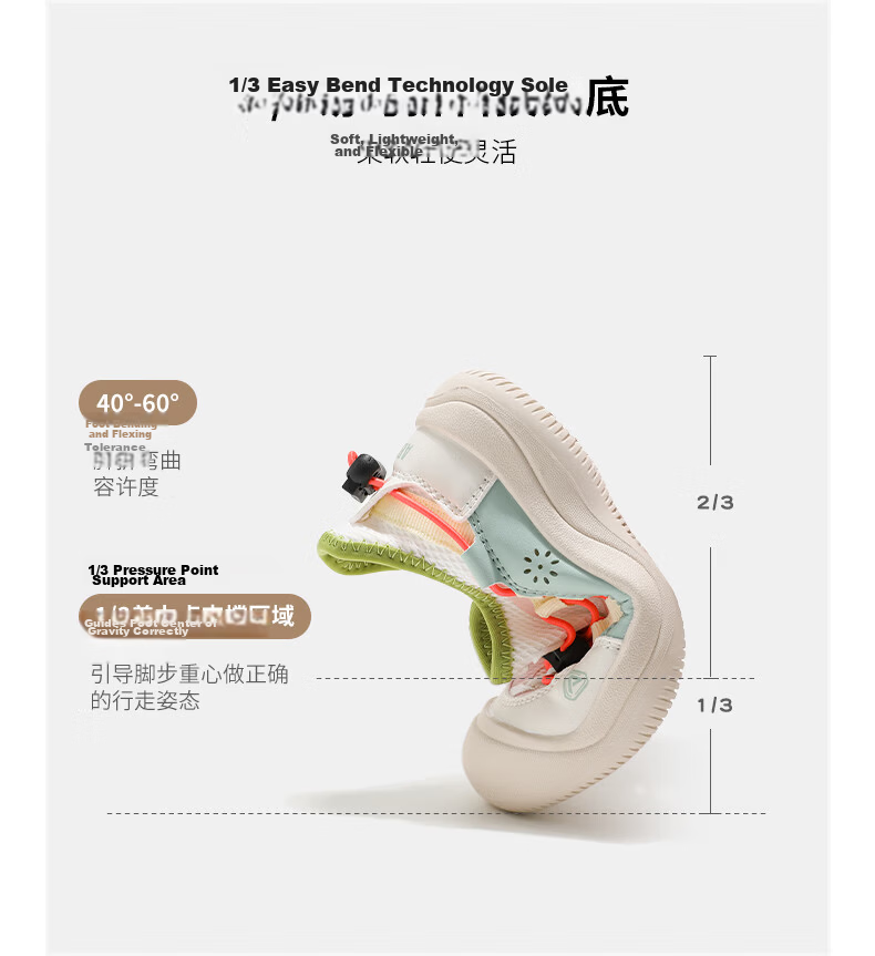ABC KIDS Girls' Casual Running Shoes Fashion Soft Sole Breathable Non-Slip Comfortable Sneakers Beige/Pink Green Size 37 3