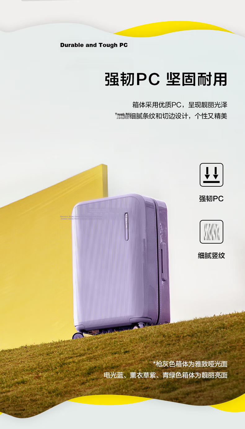 Samsonite 24-Inch ZIVO Gray Hard Shell Spinner Suitcase with TSA Lock Travel Luggage UP9 Chen Weiting Edition Valentine's Day Gift 7