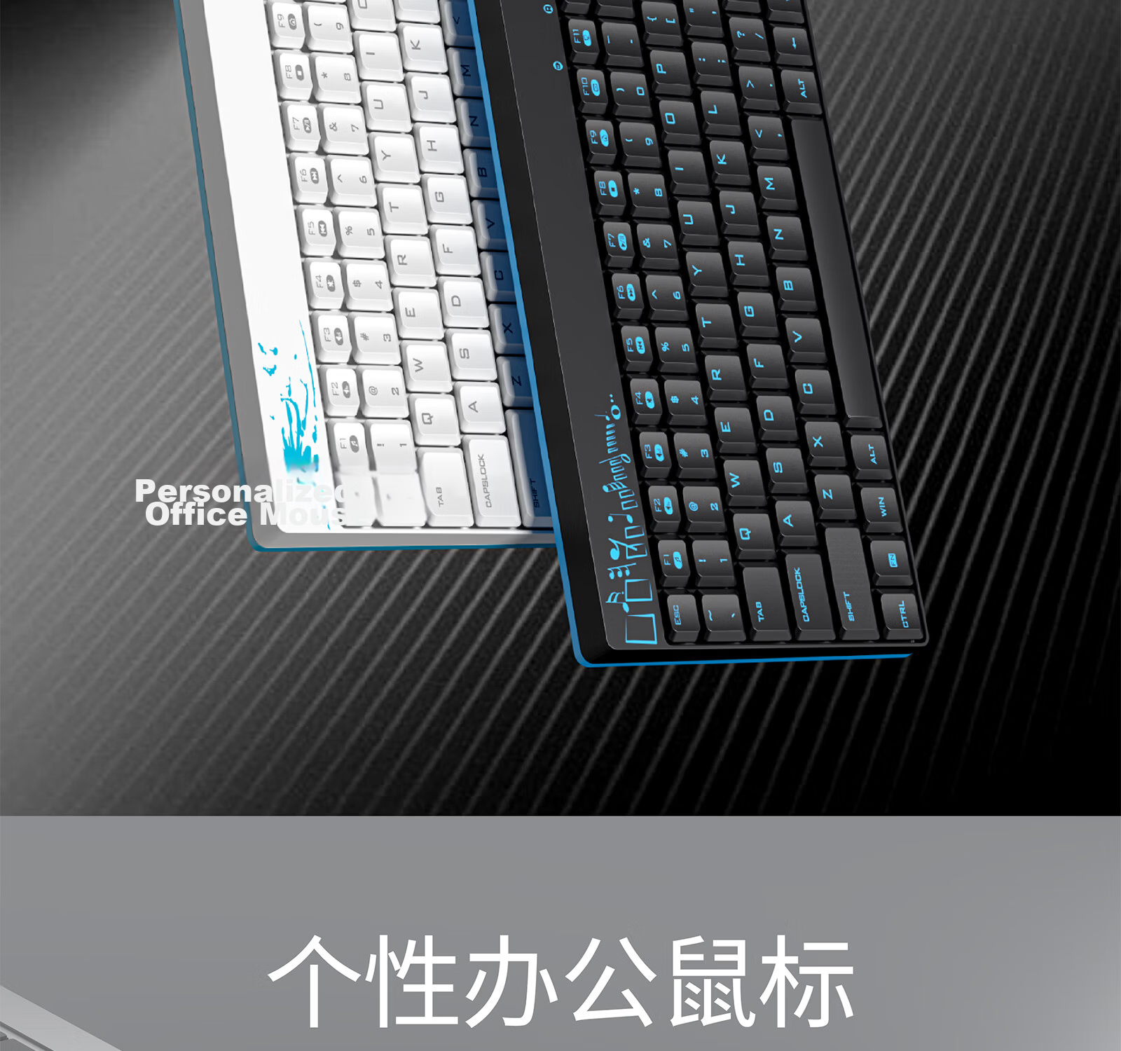Mofii X210 Wireless Keyboard and Mouse Set Office Portable Computer Keyboard Laptop Keyboard All-in-One Blue and Black 10