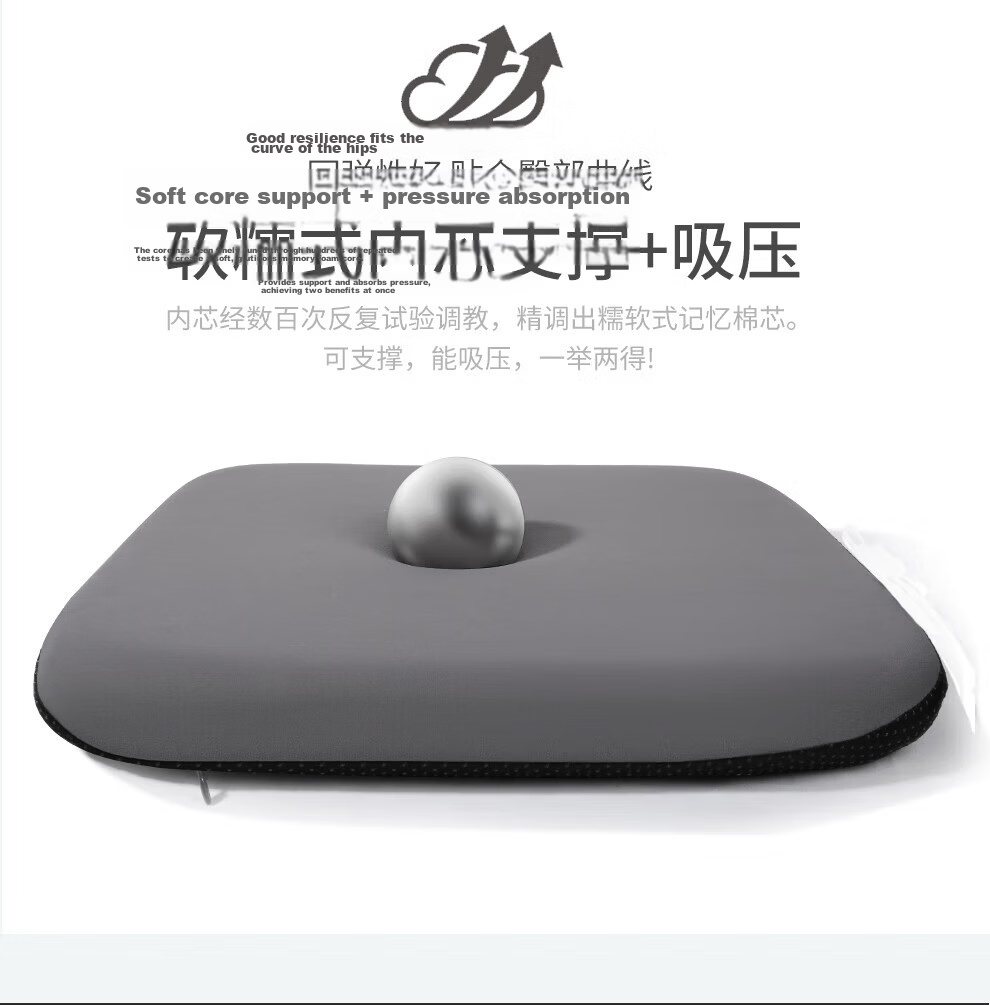 Dijialun Ergonomic Memory Foam Seat Cushion for Office, Hemorrhoids, Car, Chair, Long Sitting, Students, And Buttocks 15