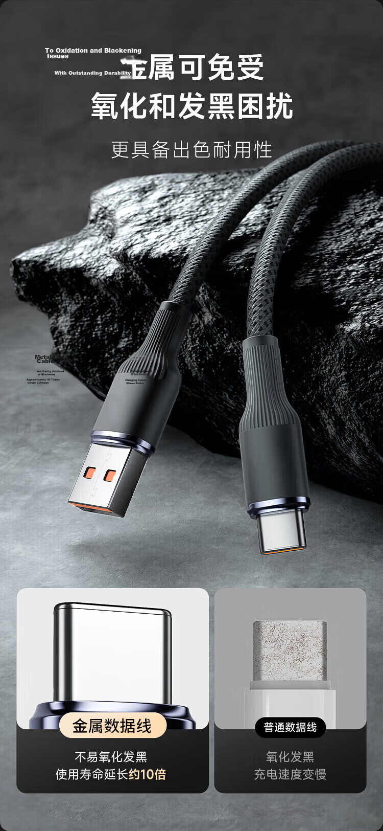 Aomake Compatible Huawei/Honor Charging Cable, Fast Charging Data Cable, Type-C Phone Car Charger, 6A/100W/66W/88W USB to Type-C 8