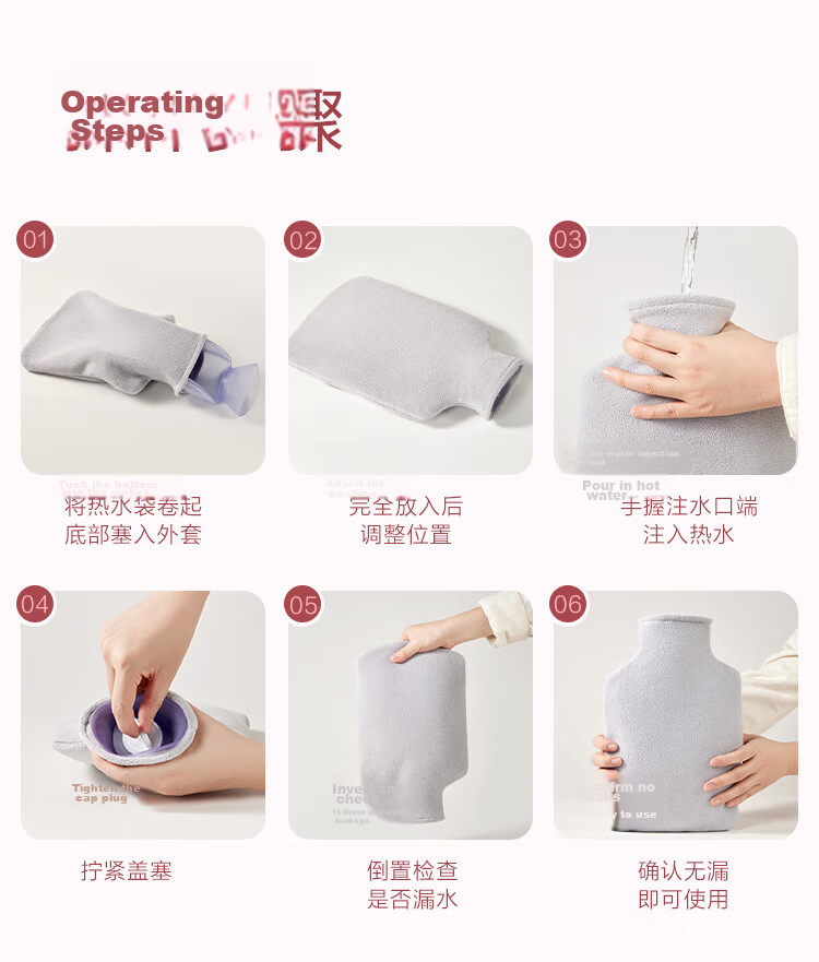 JD Original Warm Planet PVC Water Bag 1L, Hot Water Bottle, Hand Warmer, Belly Warmer, Water-Filled Bag 14