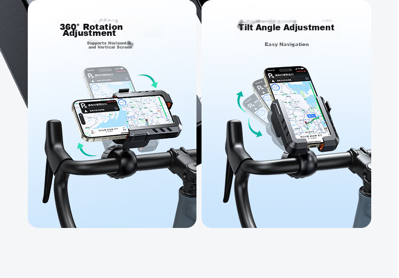 Ugreen Electric Bike Phone Holder Motorcycle Scooter Navigation Rearview Mirror Delivery Rider Bicycle Anti-Shake Mount 11