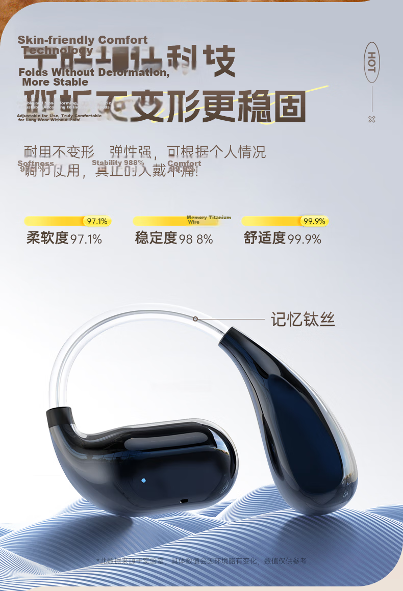 Zhiguozhe Berlin Sound 2026 Latest Bluetooth Earhook Wireless In-Ear Noise Cancelling Sports Running Earphones Long Battery Life Comfortable for Men and Women 8