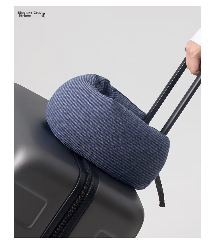MUJI Comfortable Neck Pillow, Nap Pillow, U-Shaped Pillow, Travel Pillow, Office Headrest, Backrest, Nap Pillow, Navy Blue 7