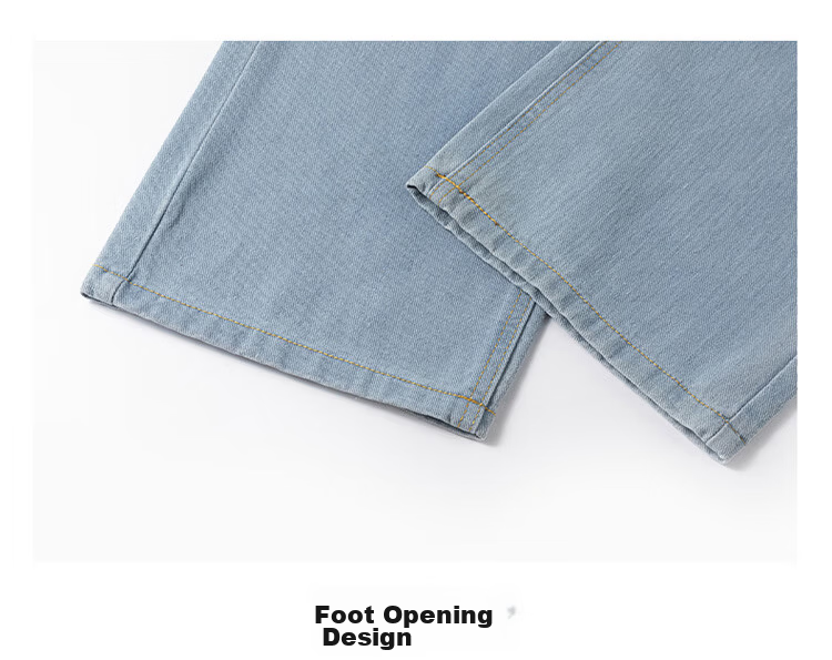 TUCANO Women's High-Waist Wide-Leg Loose Fit Slimming Casual Straight-Leg Jeans Vintage Blue L 21