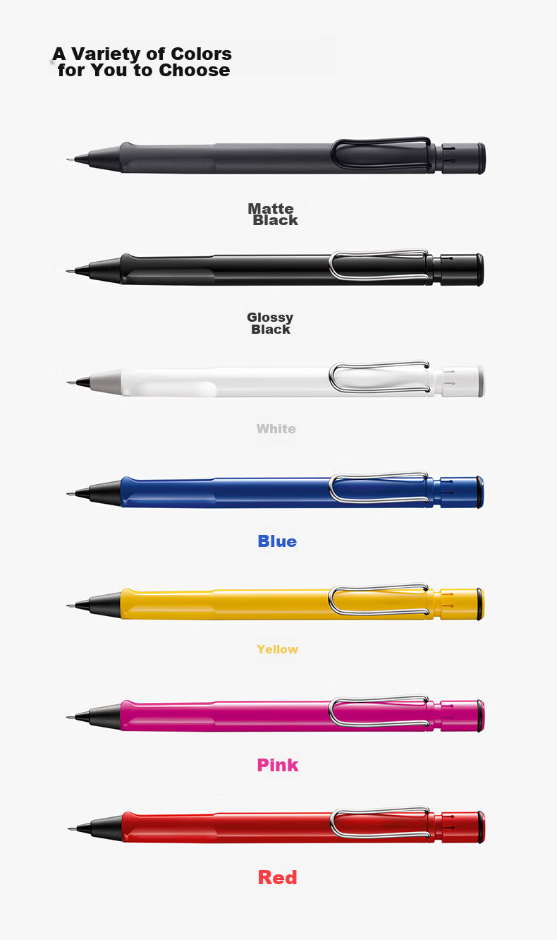 LAMY Germany Imported Safari Mechanical Pencil Red Hunting Series Daily Writing Pen Bulk Custom Gift Multi-Color Options for Elementary Students Children Practice Writing 10