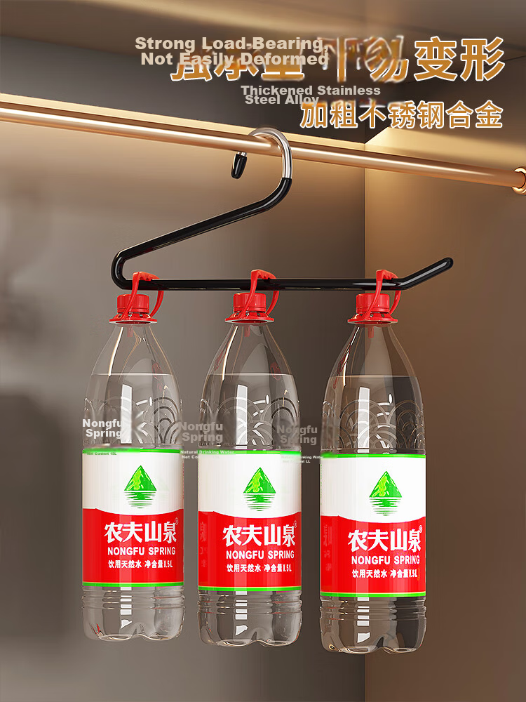 MUYA Adjustable Stackable Pants Hanger Clips Non-Slip Coated Alloy Pants Clips Set of 10 Iron Clothes Storage Hangers for Pants No Marks No Bulges 5