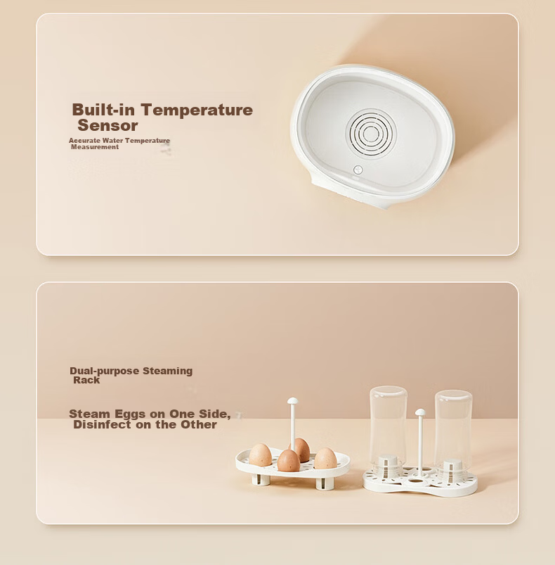 Iicobear 2-in-1 Bottle Warmer and Sterilizer Dual Bottle Constant Temperature Milk Warmer Heating Defrosting Milk Mixer 16