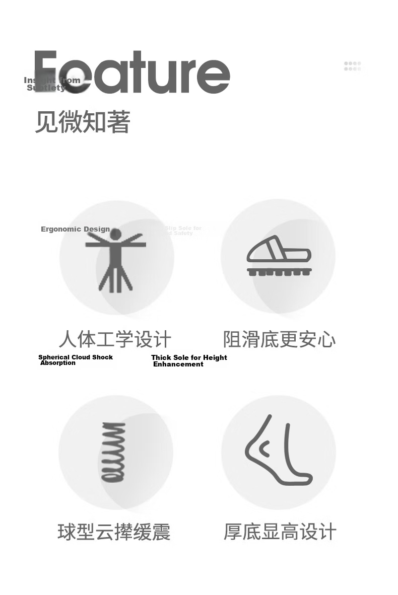 Daxixiansen Cloud Slippers, Men's Sandals with Stepping-On Feel, Sports Fashion Beach Thick-Soled Outdoor Slippers for Men, Black And White, Size 40-41 2