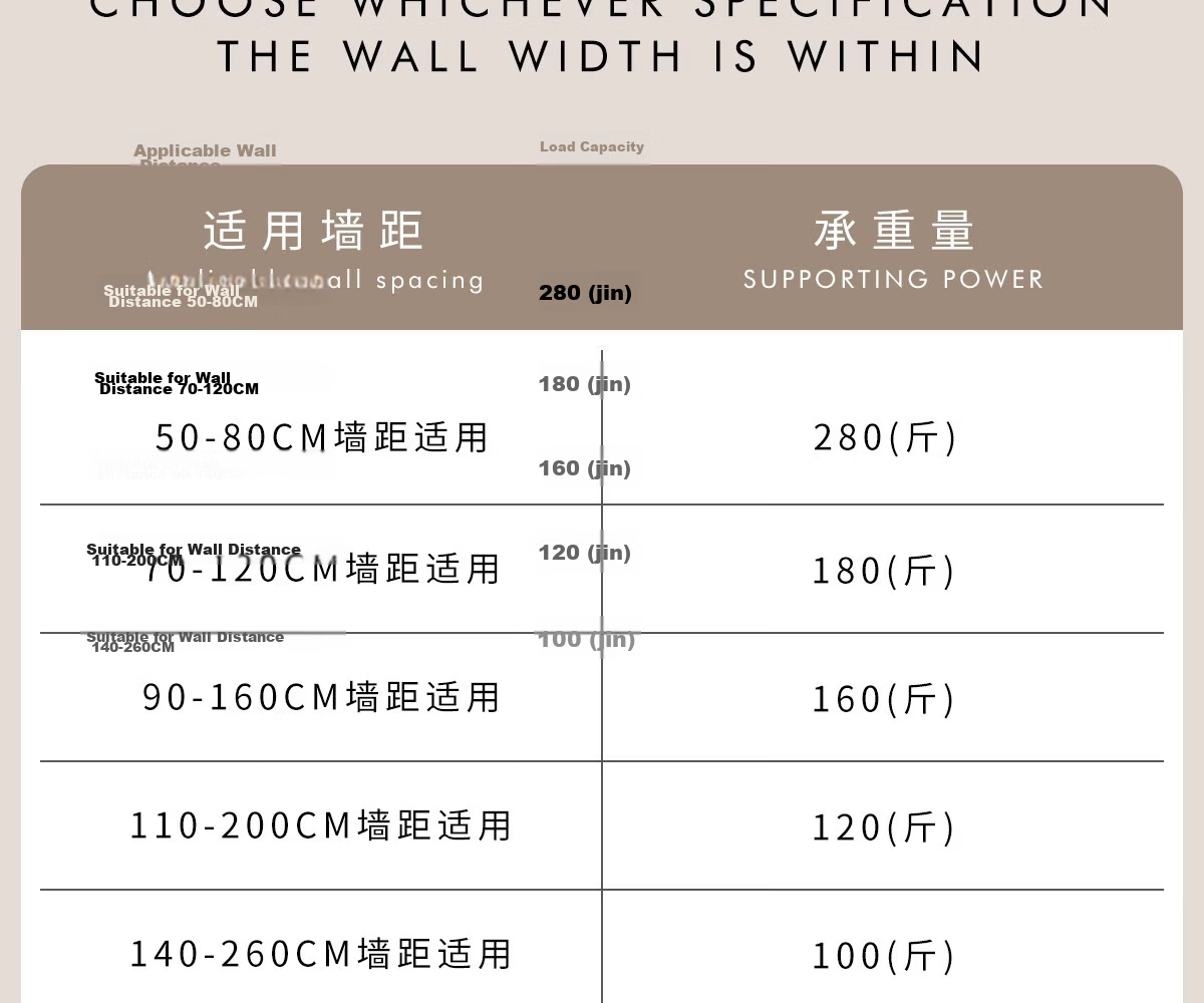 Honglu No-Drill Telescopic Rod No-Installation Clothes Drying Rod Hanger Bedroom Curtain Rod Shower Curtain Rod Door Curtain Rod 13