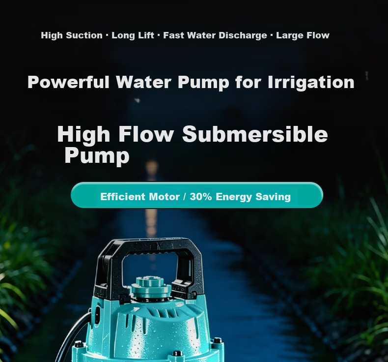 New Territory Cast Iron Pump Head Submersible Pump 220V Corrosion Resistant Durable High Flow High Lift Household Water Pump Irrigation Pump 1