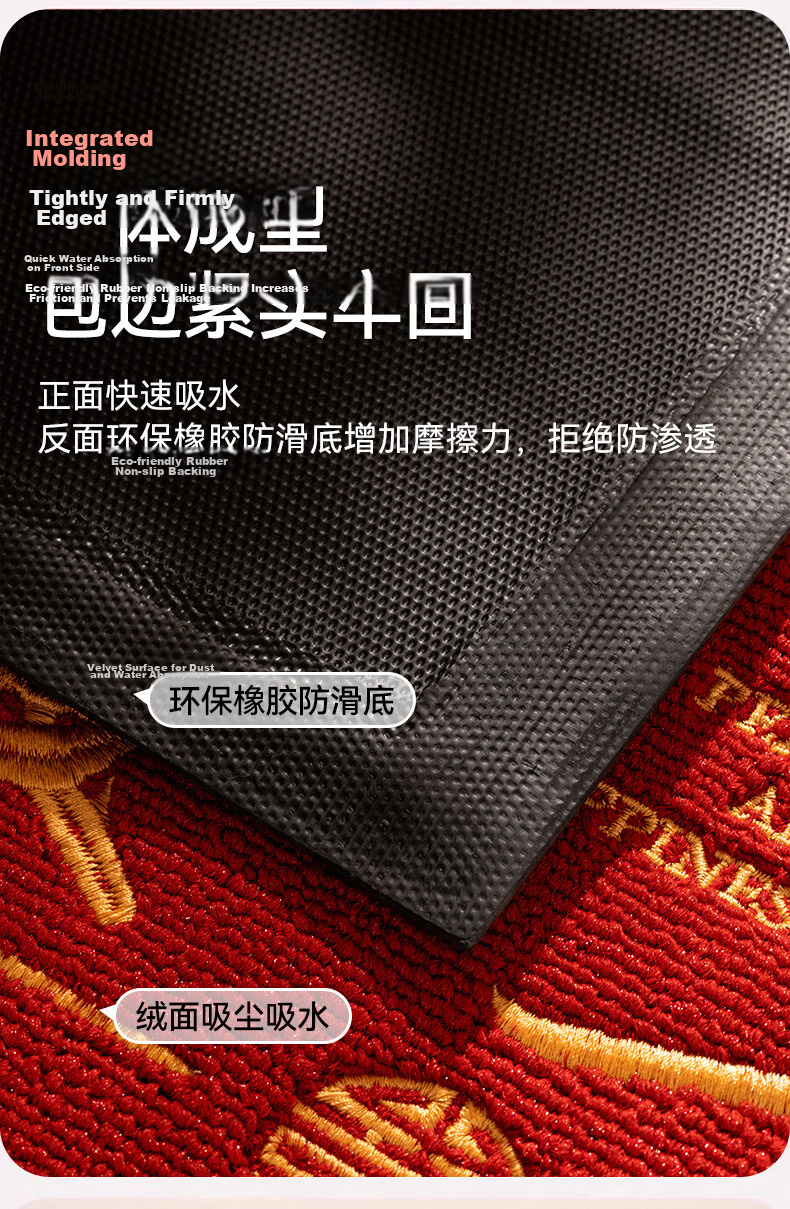 Fengliang Premium Entrance Door Mat Non-Slip High-End Floor Carpet 90x120cm 14