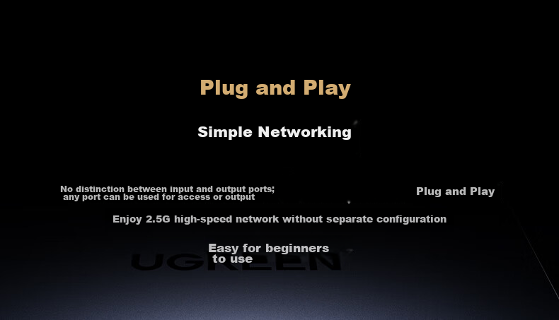 UGREEN 8-Port Gigabit Switch, Network Cable Splitter One-To/Two/Four, 4-Port Surveillance Network Converter Switch, Small Enterprise Home HUB Splitter 35499 14