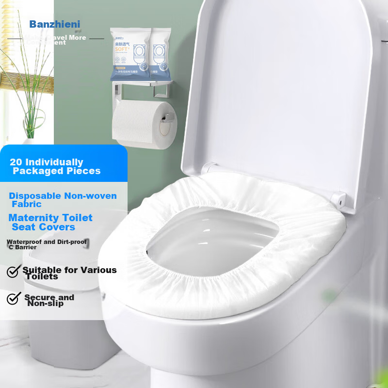 Banjeni Disposable Extra Large Thickened Toilet Seat Cover Set Travel Hotel Essential