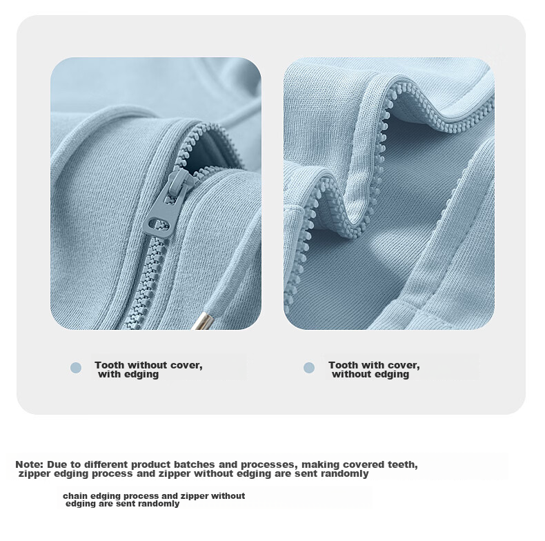 TonLion Women's Heavyweight Hoodie Cardigan Jacket Casual Loose Fit Trendy Small Size Spring Autumn New Arrival 8