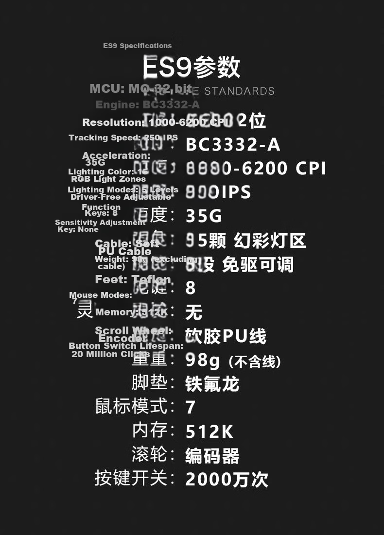 A4TECH W95Max Large Right-Hand Wired Mouse Gaming Mouse E-Sports Mouse Specialized Triangular Mouse Blood Hand Phantom Black Wired 3