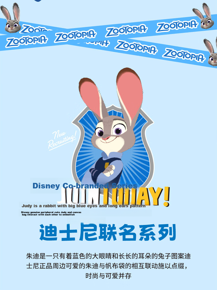 Disney Women's Mini Canvas Handbag, Cartoon Canvas Bag, Judy Blue And White Commuter Purse, Birthday Gift for Wome 27