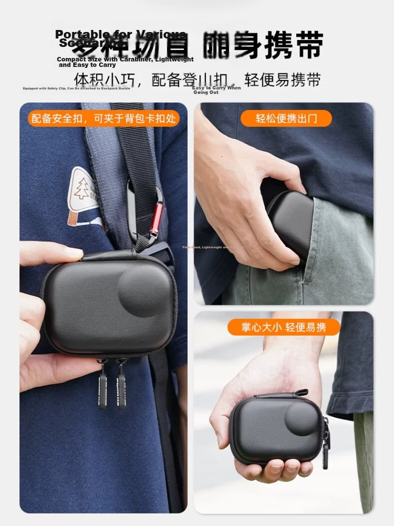 CHENSONG Compatible with Insta360 GO Ultra Storage Case Portable Carrying Bag GO Ultra Shockproof Protective Case Body Accessories 8