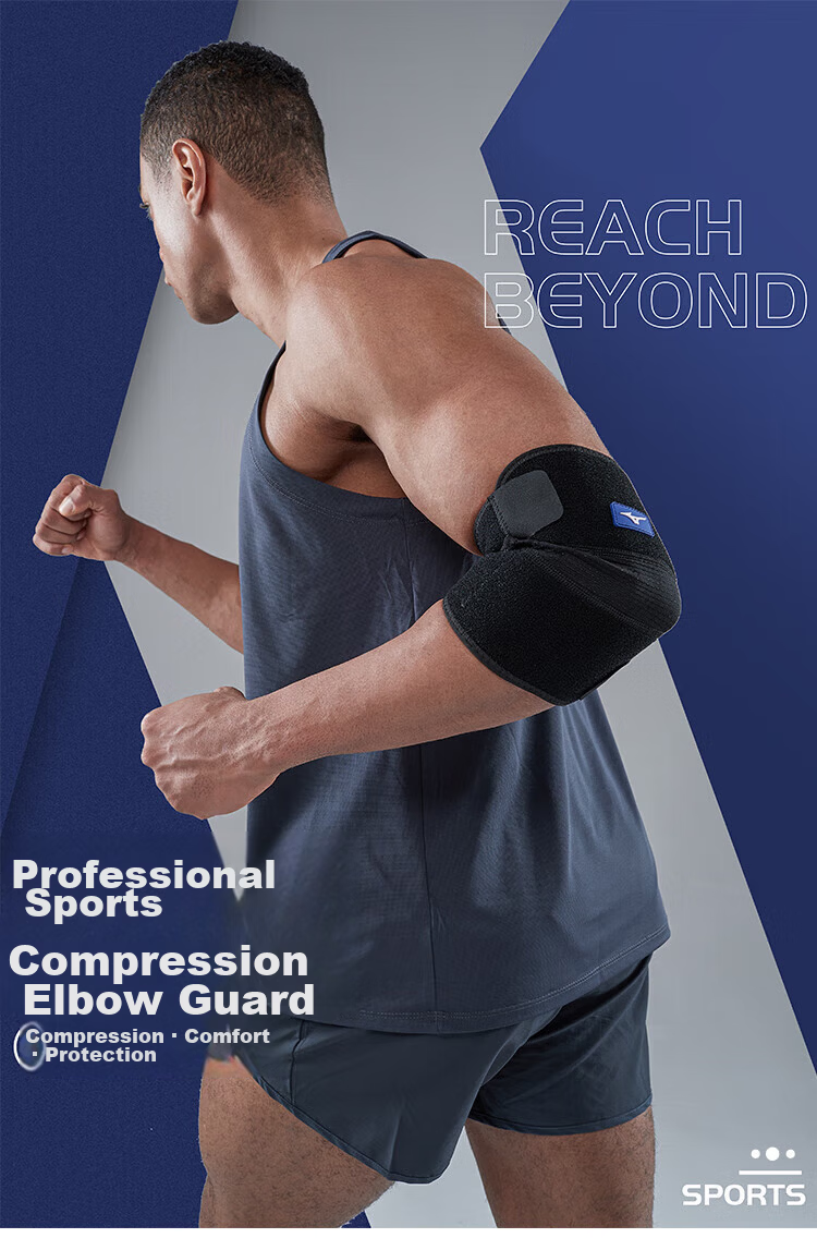 MIZUNO Open Compression Elbow Support Tennis Elbow Brace Unisex Sports Fitness Badminton Basketball Arm Sleeve 2527 Black 1