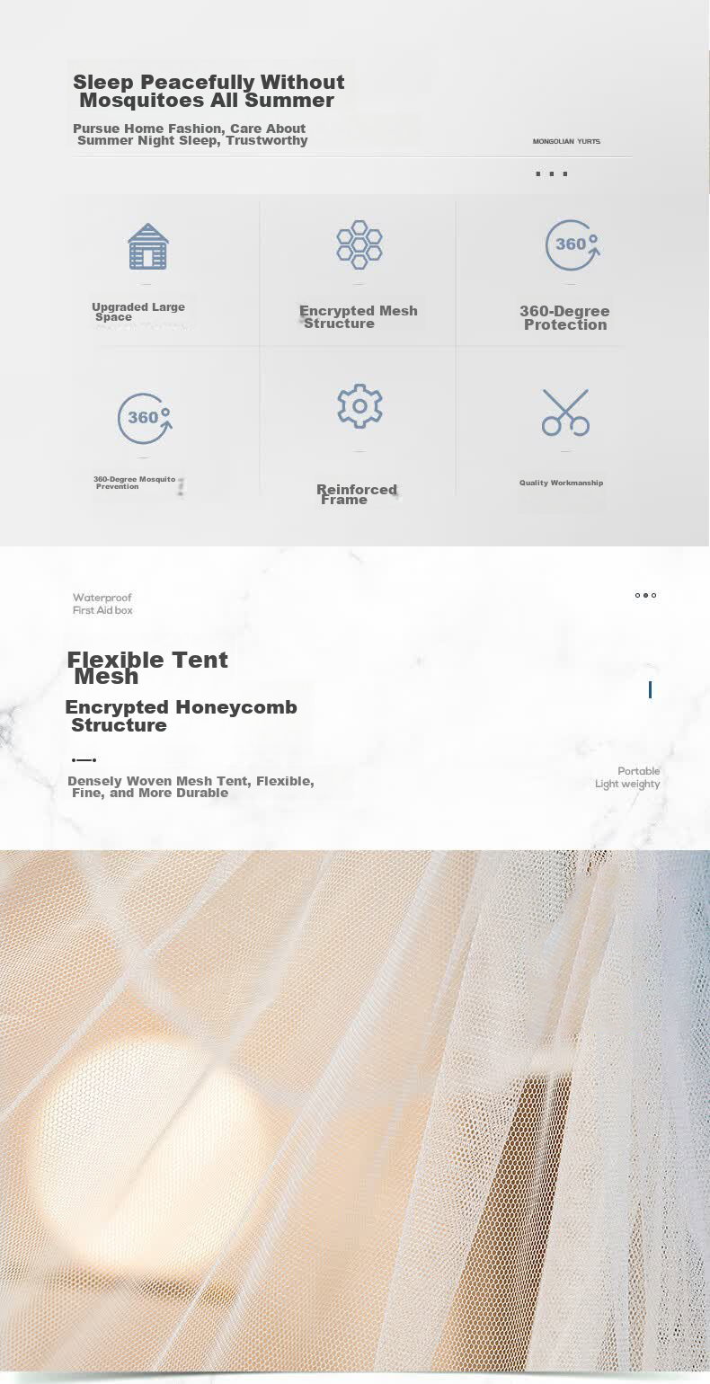 MUJI Mosquito Net A-Class Baby Anti-Fall Full Bottom Bed Fence Mosquito Net Home Three-Door 1.5m Bed 4