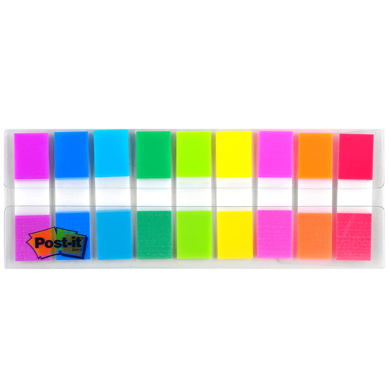 3M Sticky Notes Memo Pads Transparent Indicator Labels Office School Supplies Stationery 683-9CF (9 Colors)