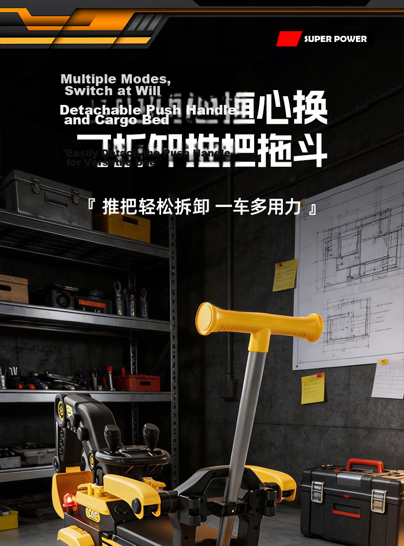 Kids Excavator Toy Car for Boys and Girls, Ride-On Remote Control Electric Digging Construction Vehicle 19