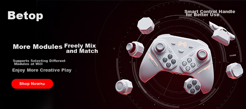 Betop Pangu Modular AI-Controlled Gaming Controller PS Competitive DIY Dual Trigger Xbox PC Wireless Bluetooth NS Motion Steam Quick-Release Mobile Yingzhiren Zero 1