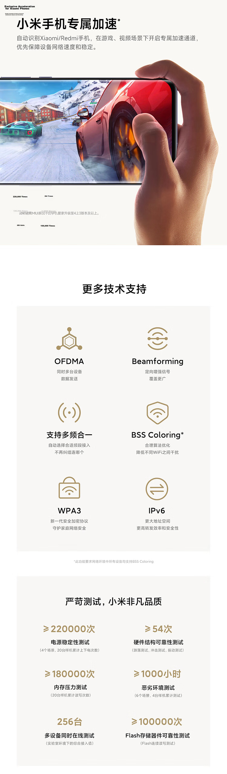 MI Whole-Home Router Set (1 Main + 1 Satellite) Smart Gateway Router WiFi6 Gigabit Supports Bluetooth Gateway NFC Connectivity 9