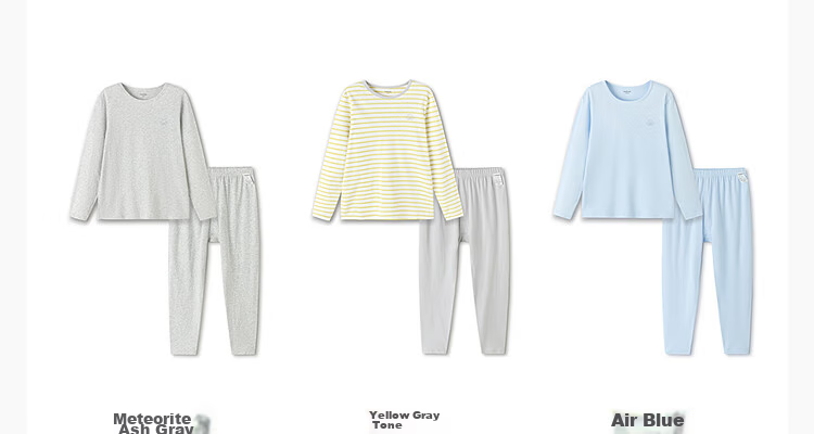 Balabala Kids Children's Underwear Set 2026 Spring Autumn New Boys' Long Johns Cotton Soft Baby Pajamas 37
