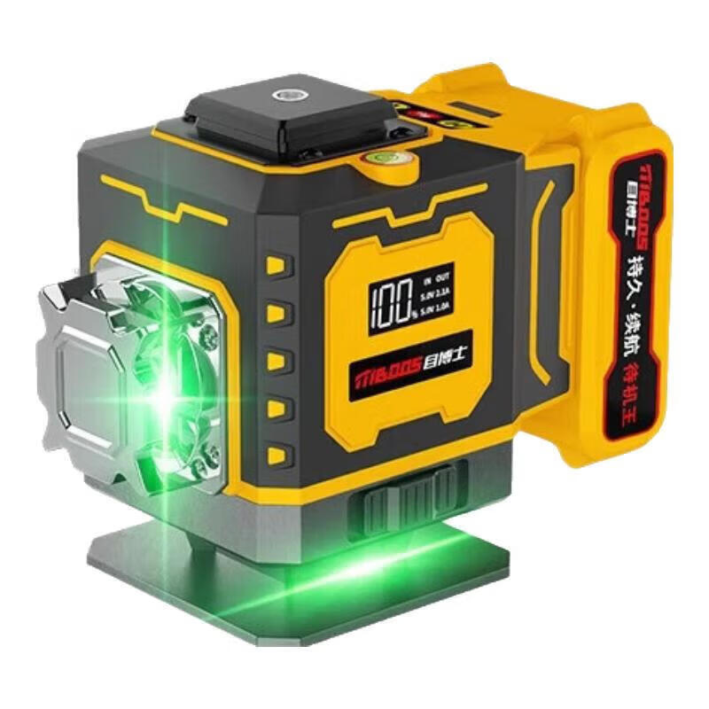 Dr. Mu High-Precision Outdoor Laser Level 12-Line Green and Red Light Infrared Construction Leveling Instrument