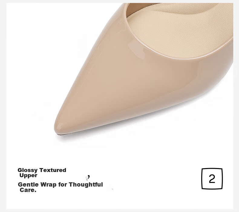 HLA Women's Office Commuter Versatile Daily High Heel Work Shoes HDADXW2CCS213 Nude Size 36 12