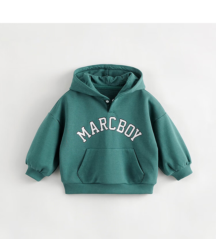 MARC&JANIE Boys' Energetic Preppy Hooded Sweatshirt, Children's Top, Kids' Clothing, Spring And Autumn Style, 241160 6